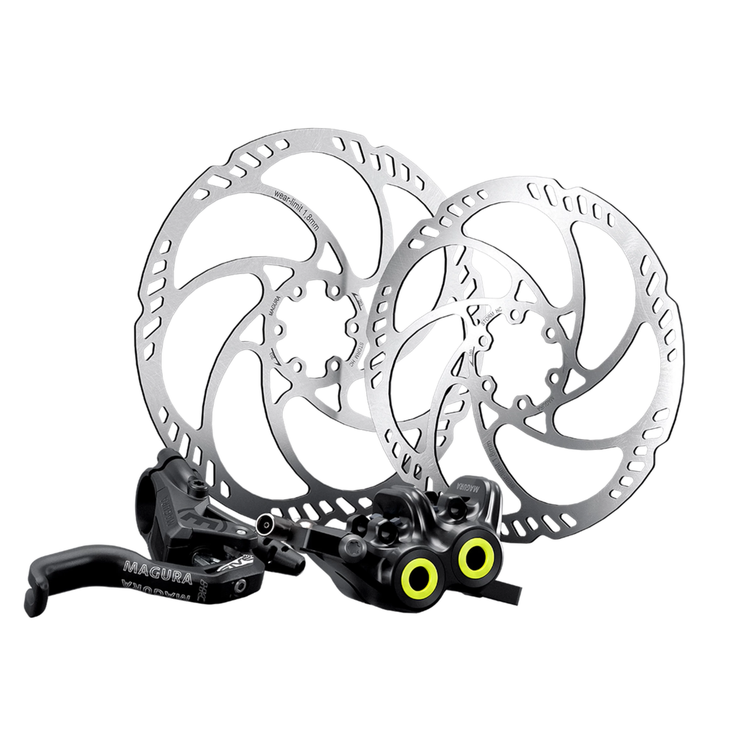 MAGURA MT5 PRO Scheibenbremsen-Set + Storm HC Bremsscheiben 3 MAGURA MT5 PRO Scheibenbremsen-Set + Storm HC Bremsscheiben